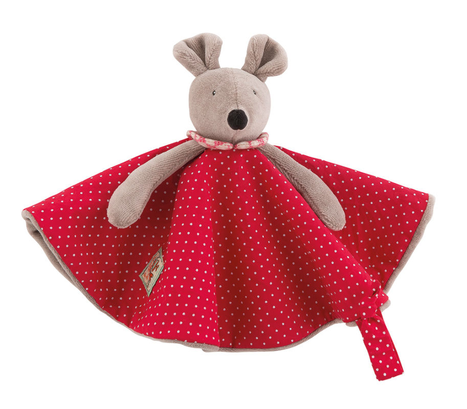  grande famille nina souris blanket red 25 cm 